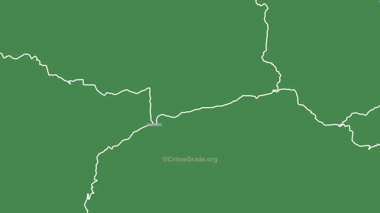 97711, OR Map of Vehicle Theft Rates