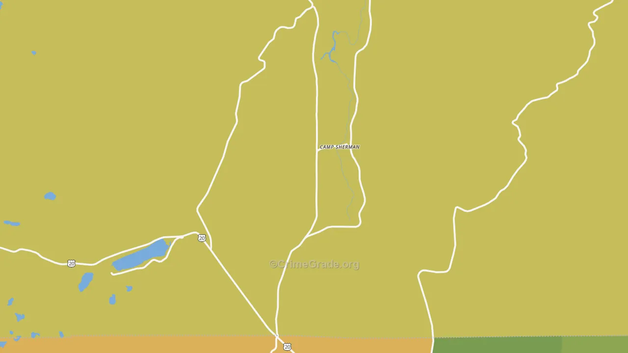 97730, OR Map of Vehicle Theft Rates
