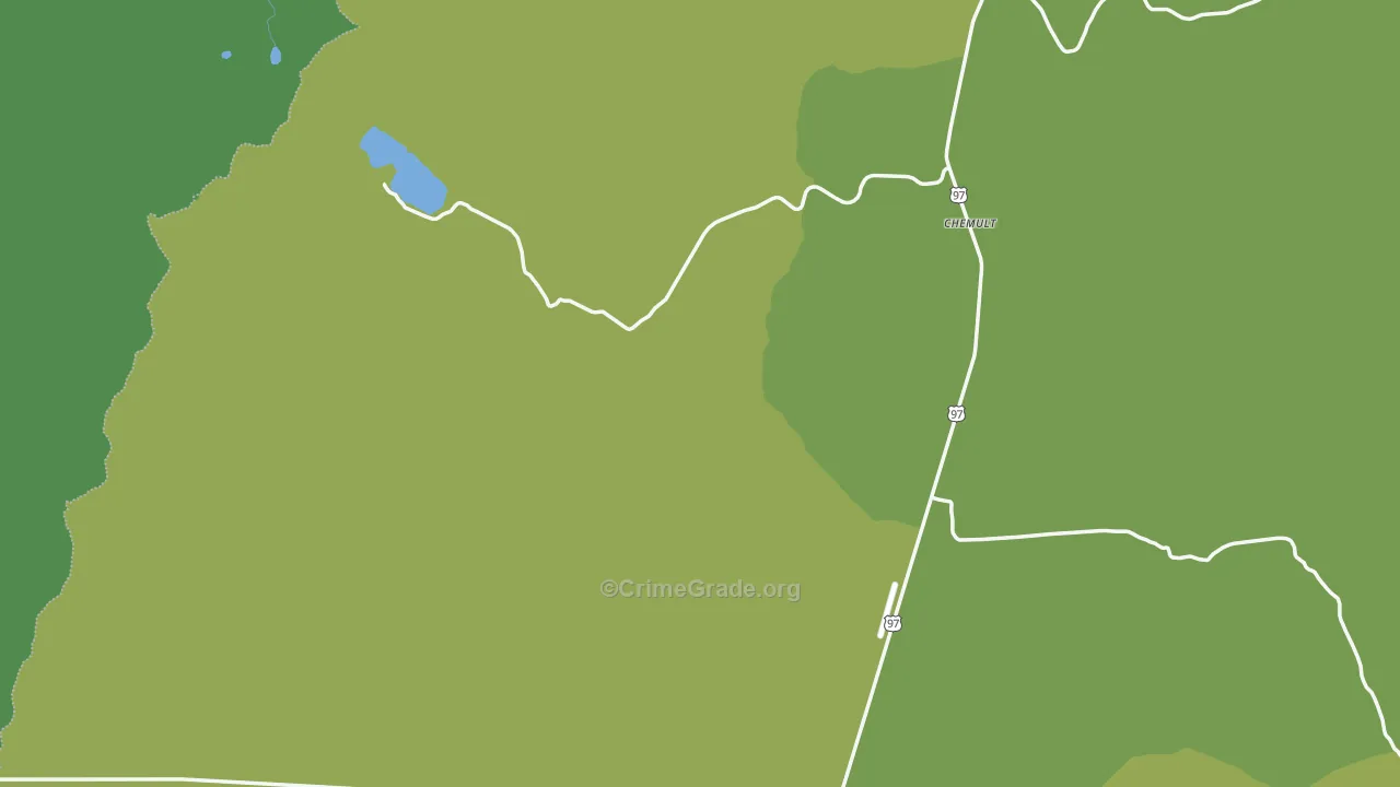 97731, OR Map of Vehicle Theft Rates