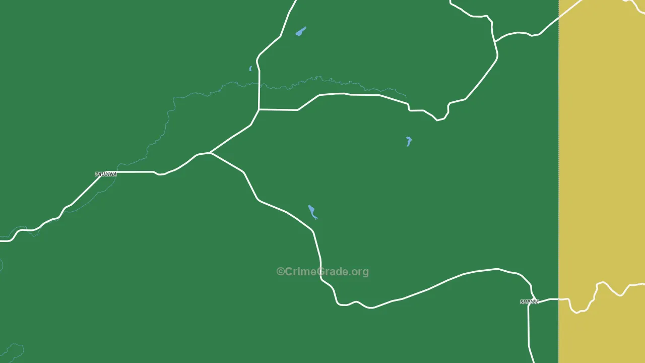97751, OR Map of Vehicle Theft Rates