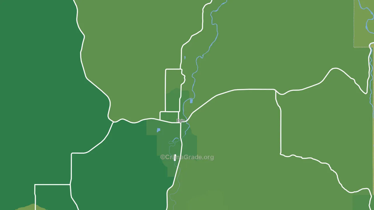 97827, OR Map of Vehicle Theft Rates