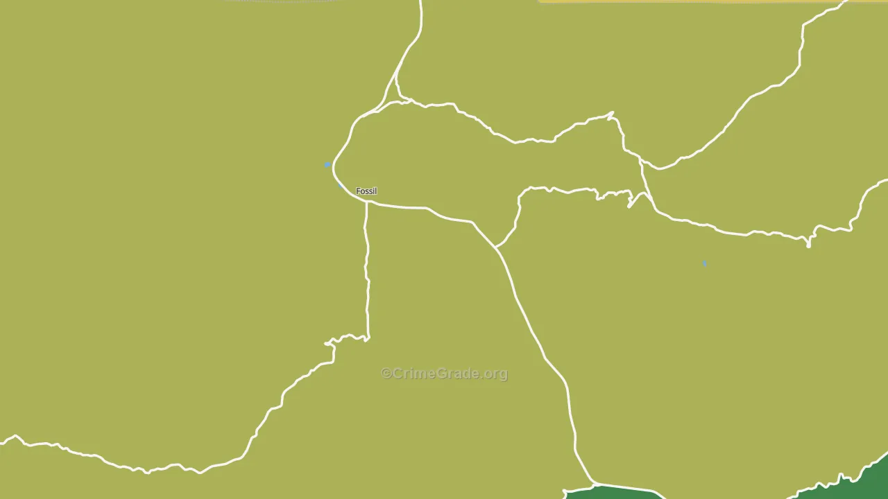 97830, OR Map of Vehicle Theft Rates