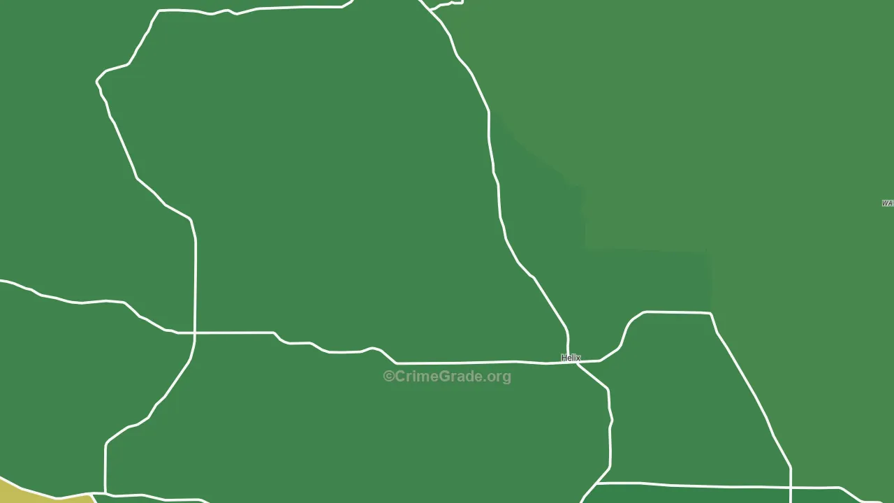 97835, OR Map of Vehicle Theft Rates