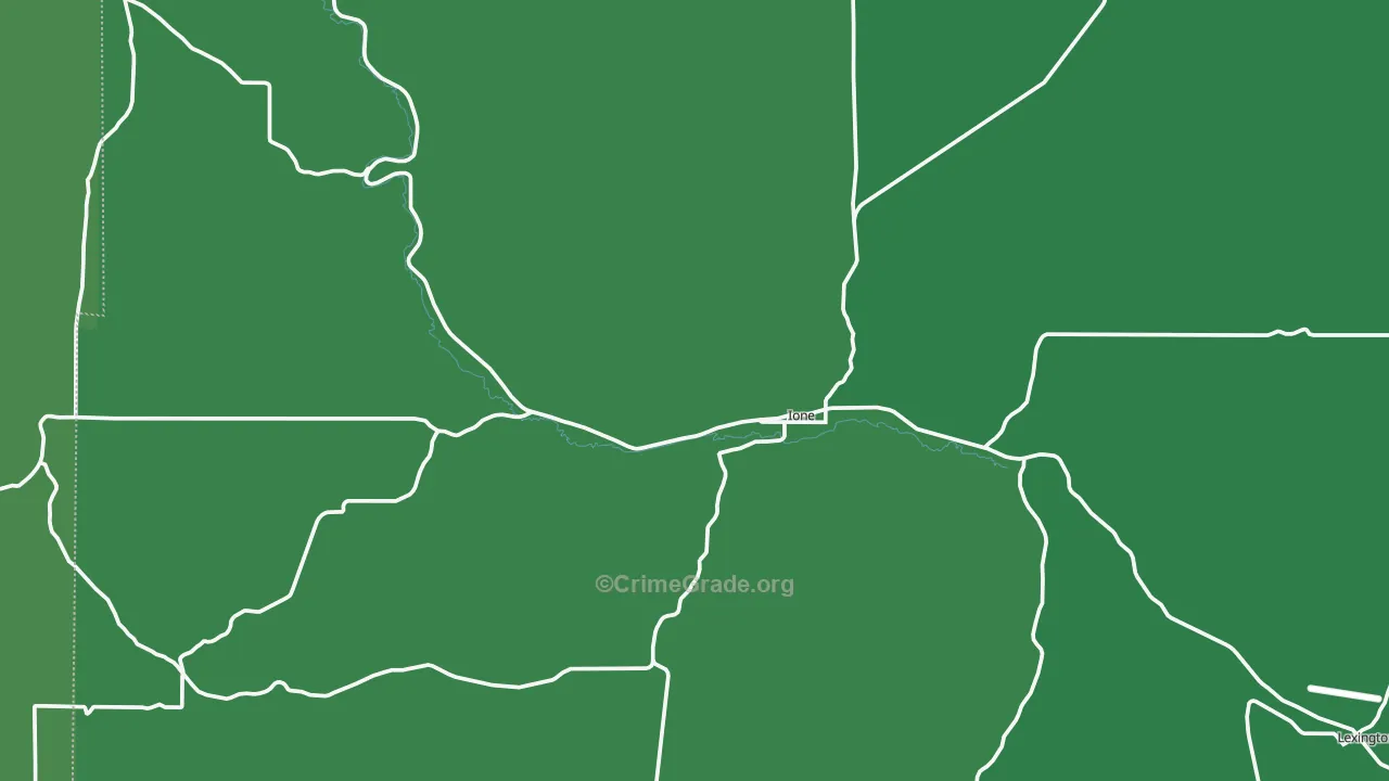97843, OR Map of Vehicle Theft Rates