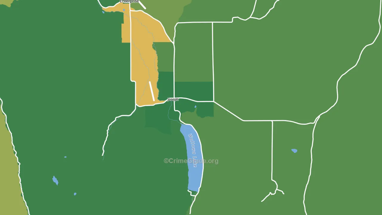 97846, OR Map of Vehicle Theft Rates
