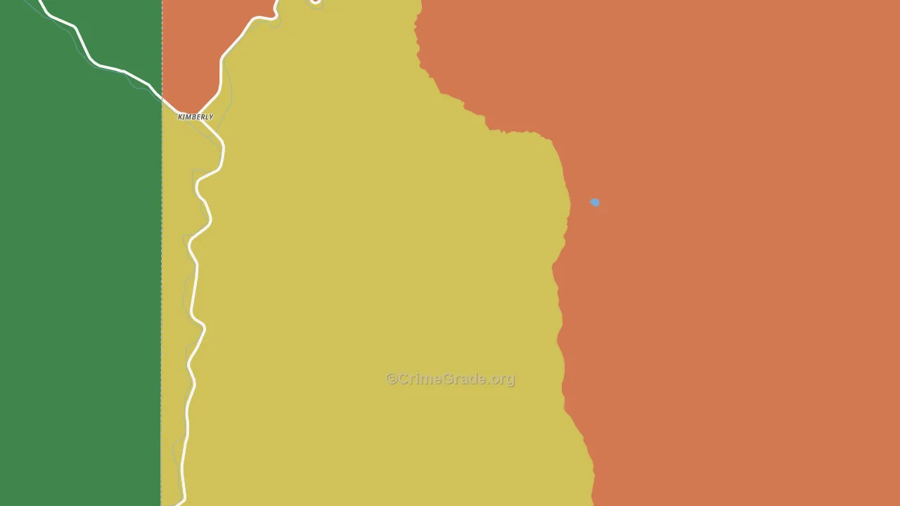97848, OR Map of Vehicle Theft Rates
