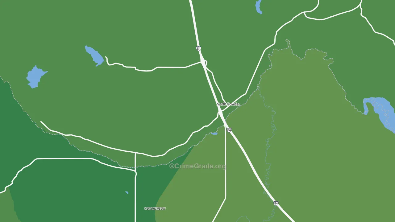 97867, OR Map of Vehicle Theft Rates