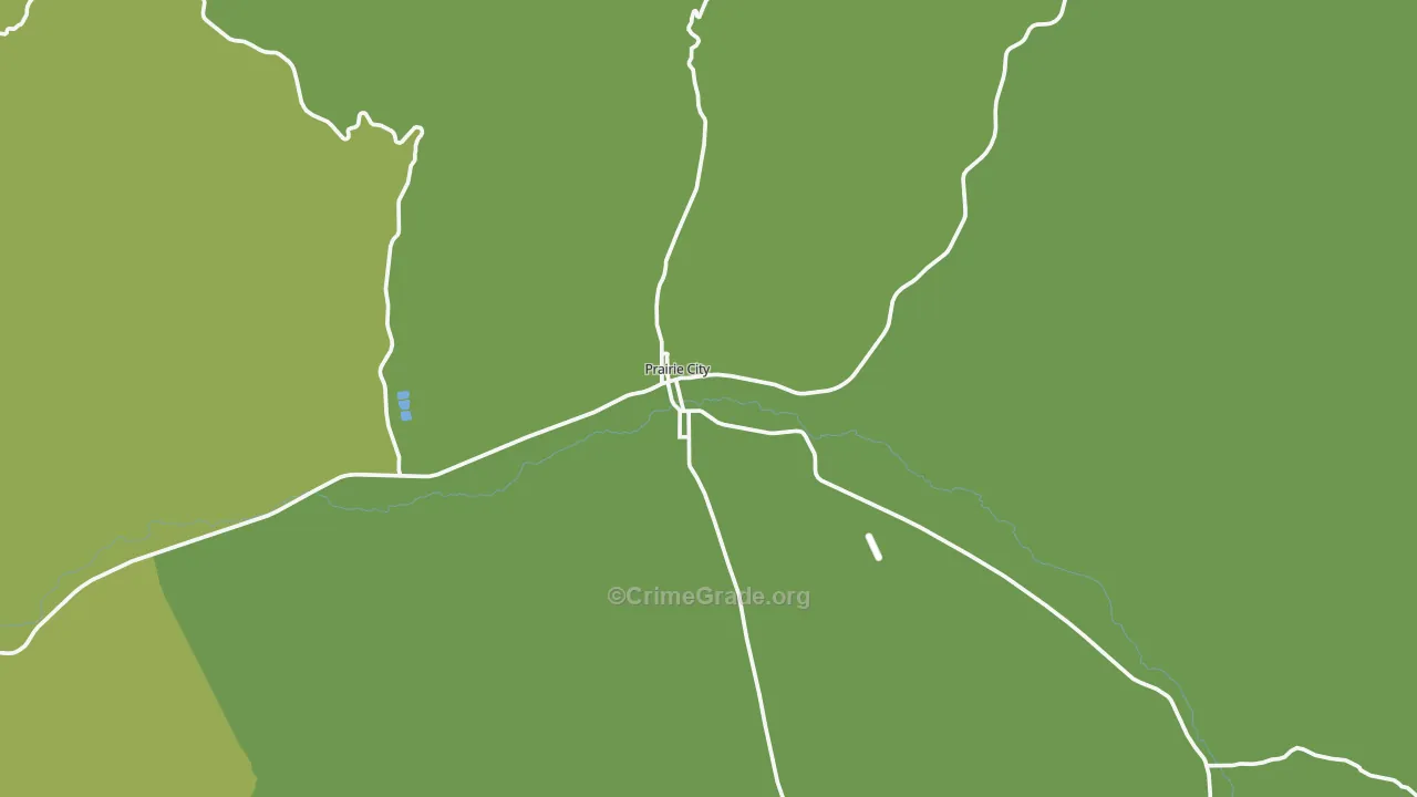 97869, OR Map of Vehicle Theft Rates