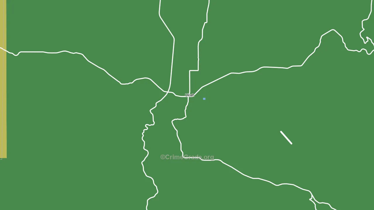 97880, OR Map of Vehicle Theft Rates