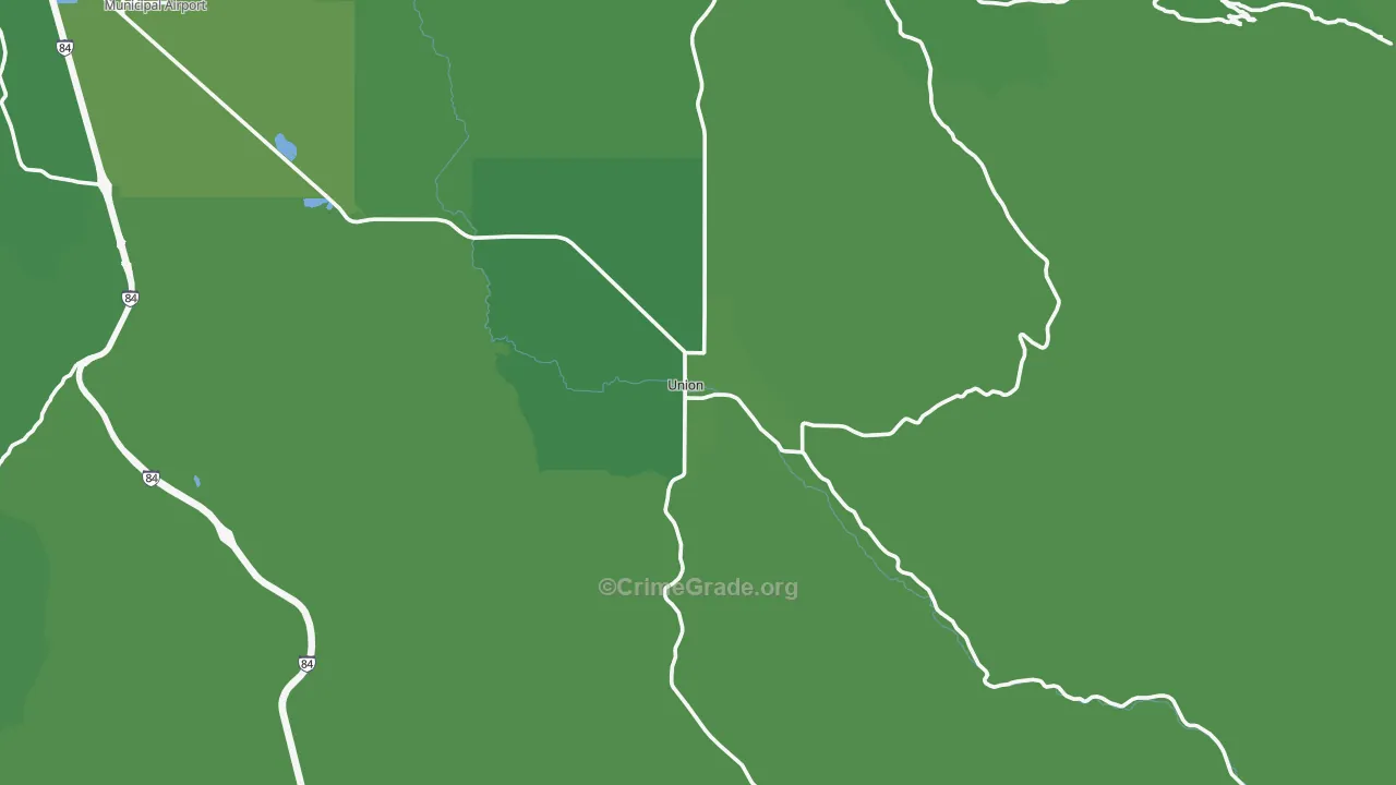 97883, OR Map of Vehicle Theft Rates