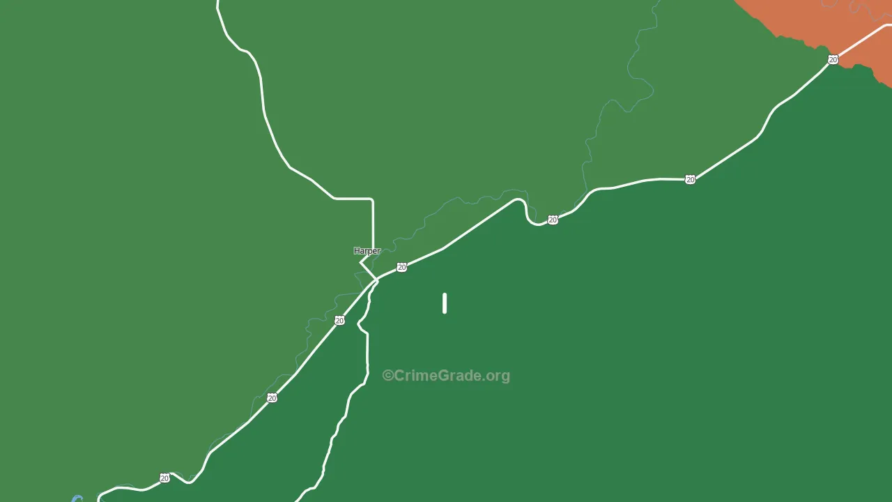 97906, OR Map of Vehicle Theft Rates