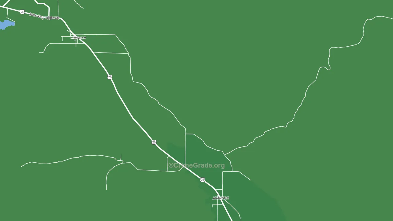 97909, OR Map of Vehicle Theft Rates