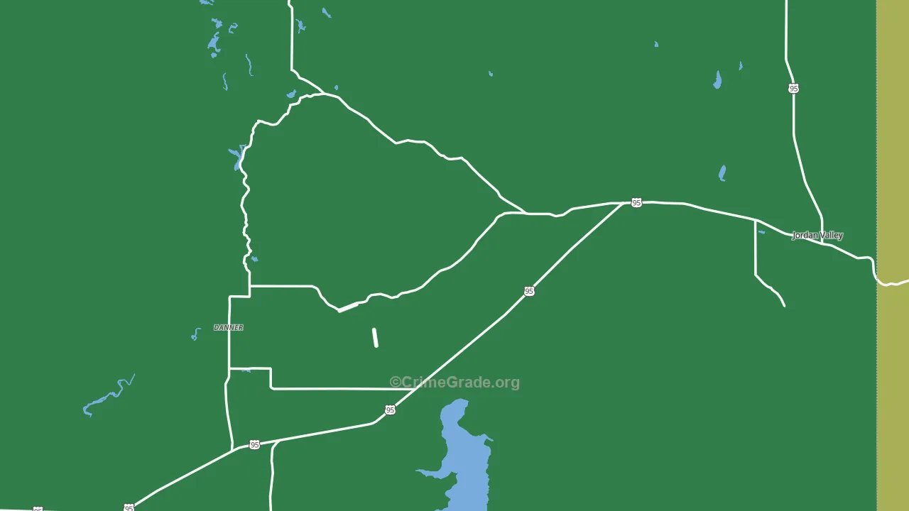 97910, OR Map of Vehicle Theft Rates