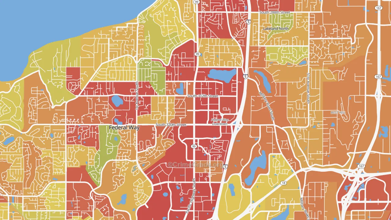 98003, WA Map of Vehicle Theft Rates