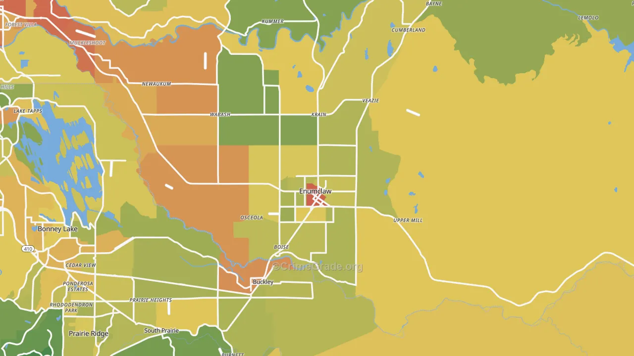 98022, WA Map of Vehicle Theft Rates