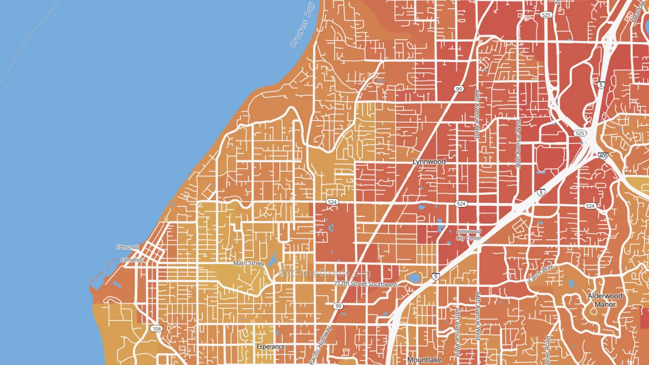98026, WA Map of Vehicle Theft Rates
