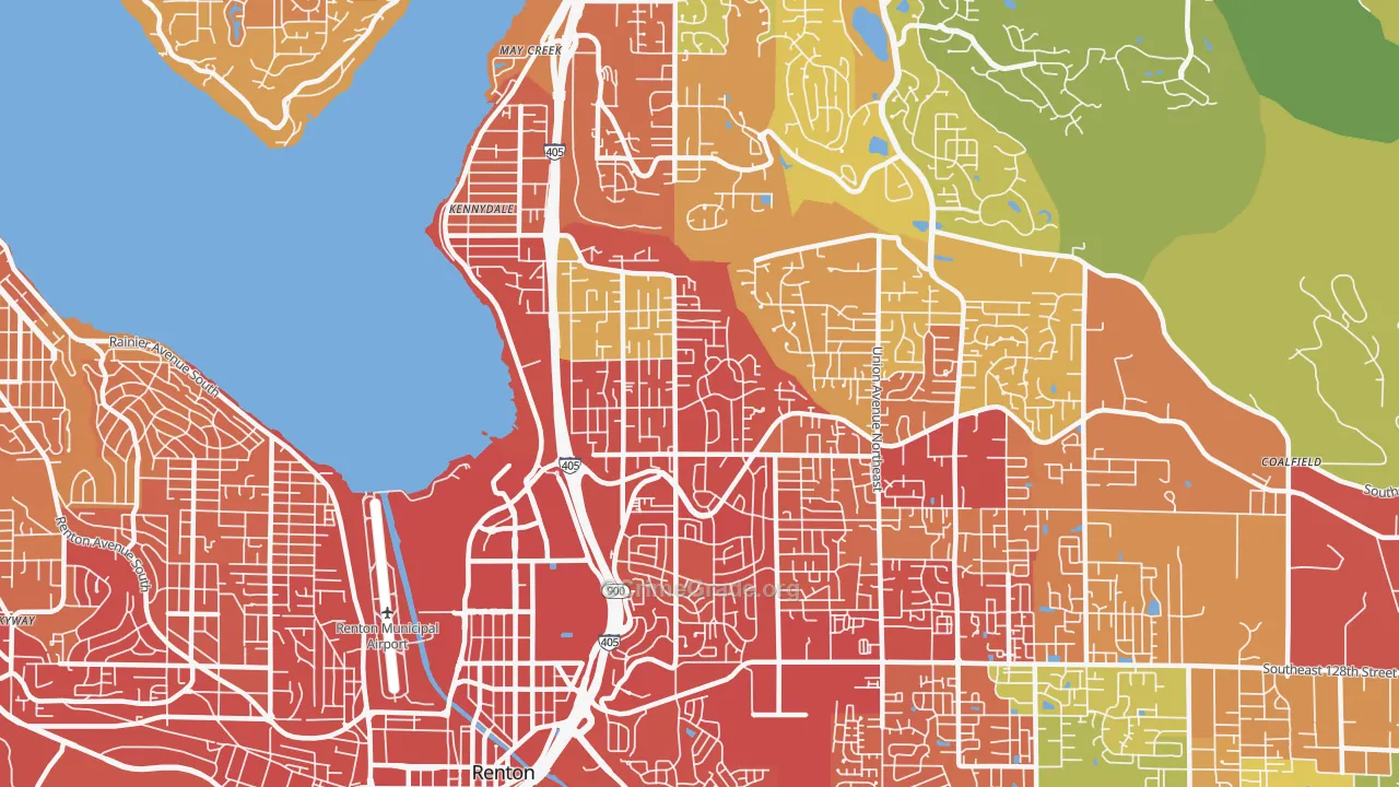 98056, WA Map of Vehicle Theft Rates