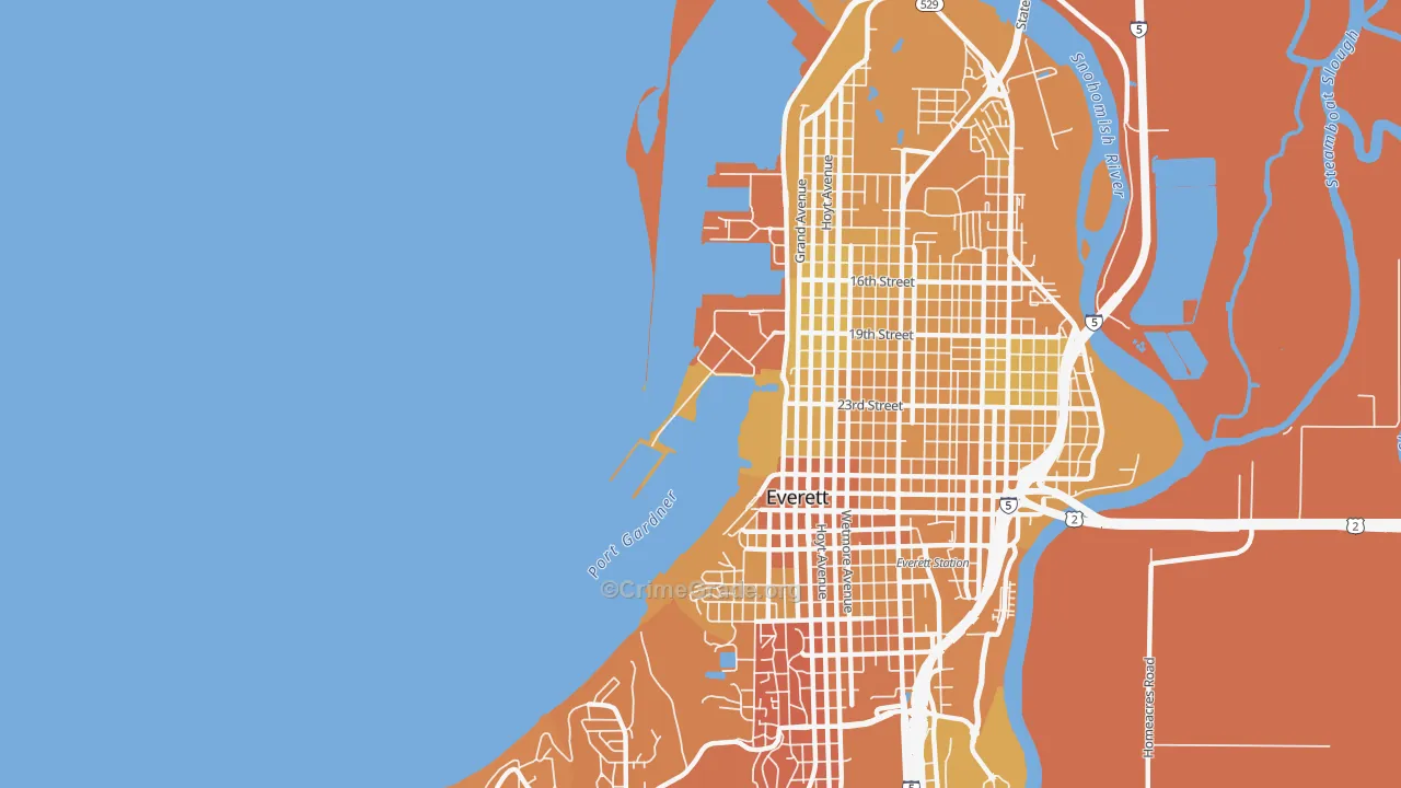 98207, WA Map of Vehicle Theft Rates