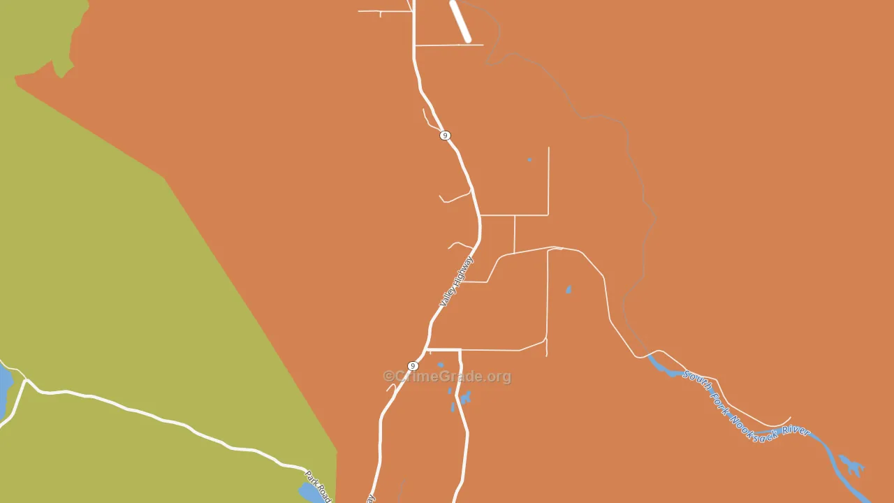 98220, WA Map of Vehicle Theft Rates