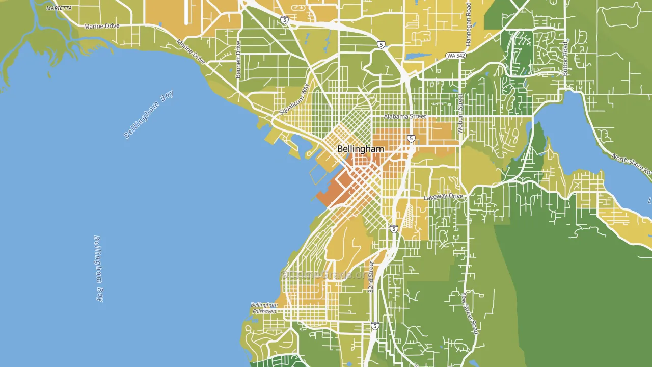 98225, WA Map of Vehicle Theft Rates