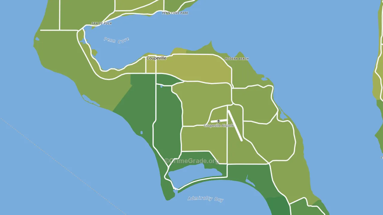 98239, WA Map of Vehicle Theft Rates