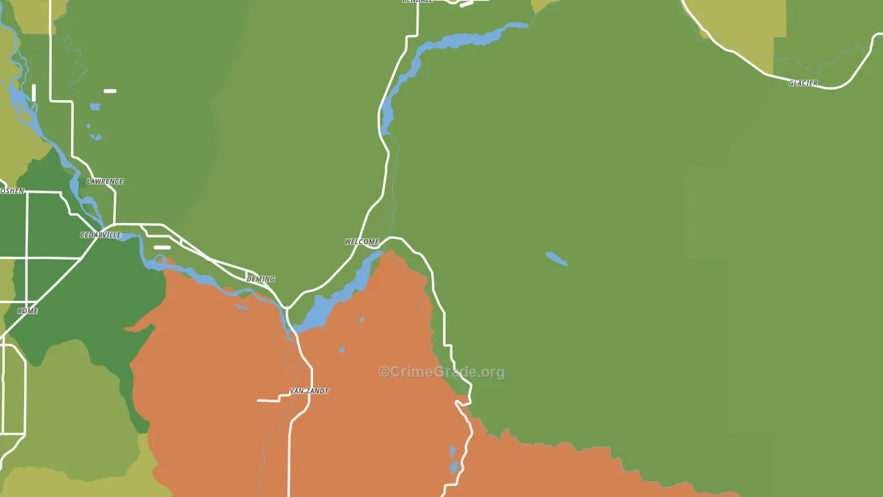 98244, WA Map of Vehicle Theft Rates