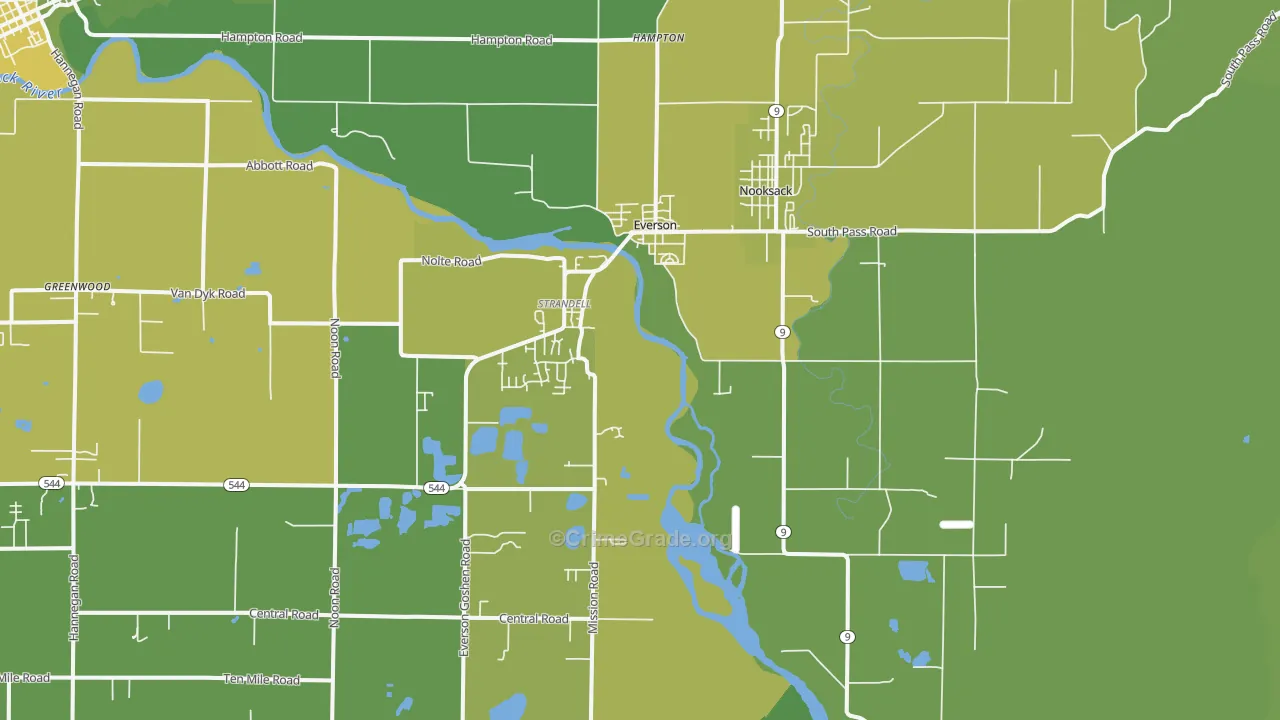 98247, WA Map of Vehicle Theft Rates