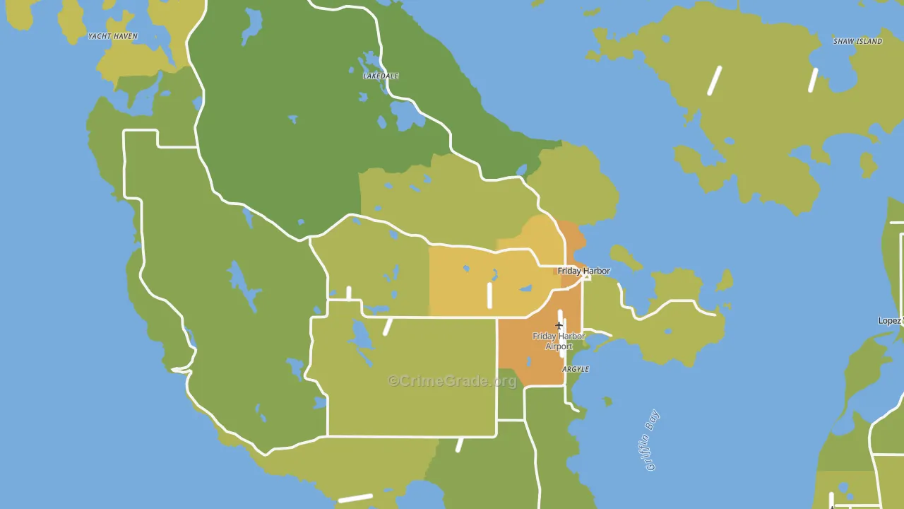 98250, WA Map of Vehicle Theft Rates