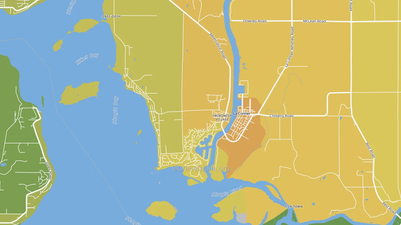 98257, WA Map of Vehicle Theft Rates