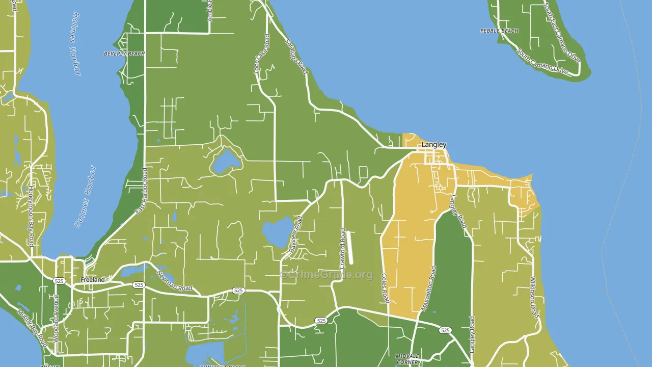 98260, WA Map of Vehicle Theft Rates