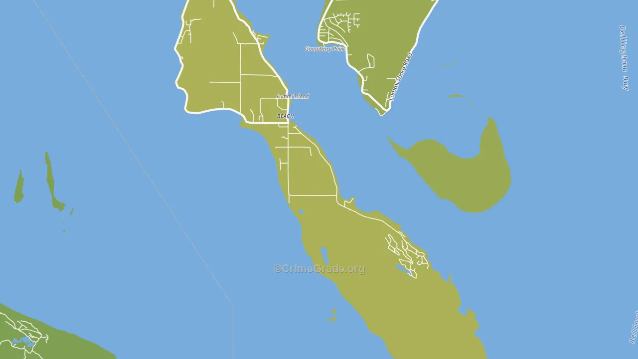 98262, WA Map of Vehicle Theft Rates