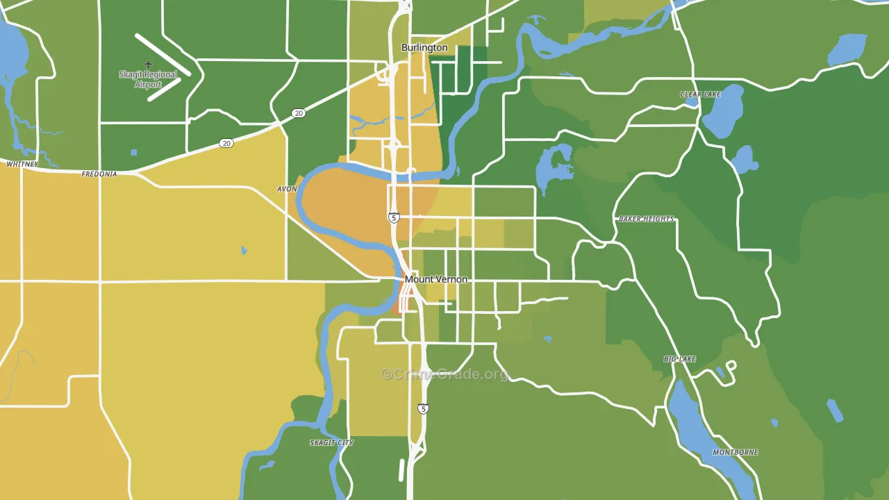 98273, WA Map of Vehicle Theft Rates
