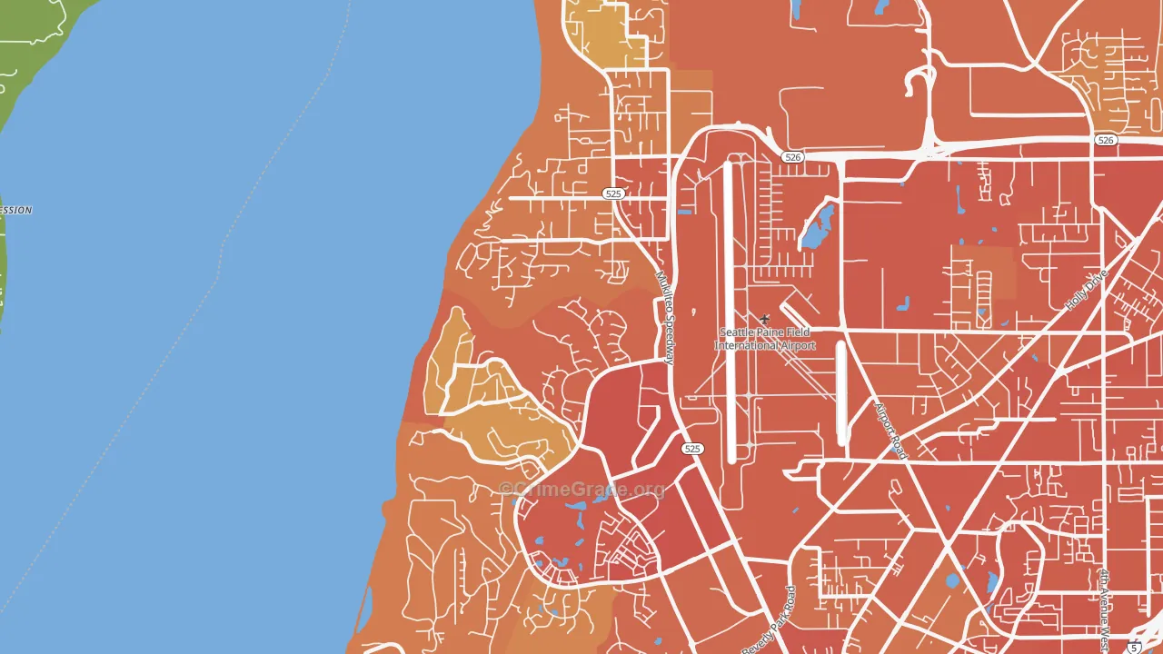 98275, WA Map of Vehicle Theft Rates