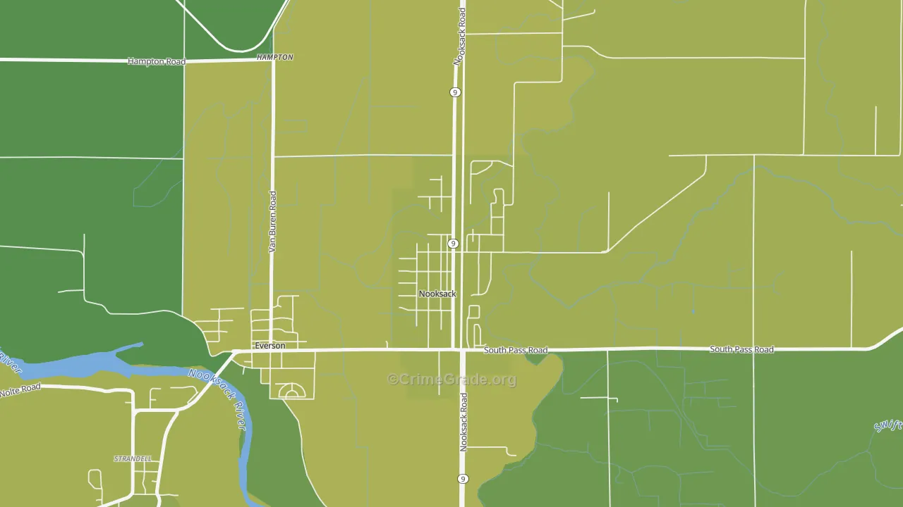 98276, WA Map of Vehicle Theft Rates