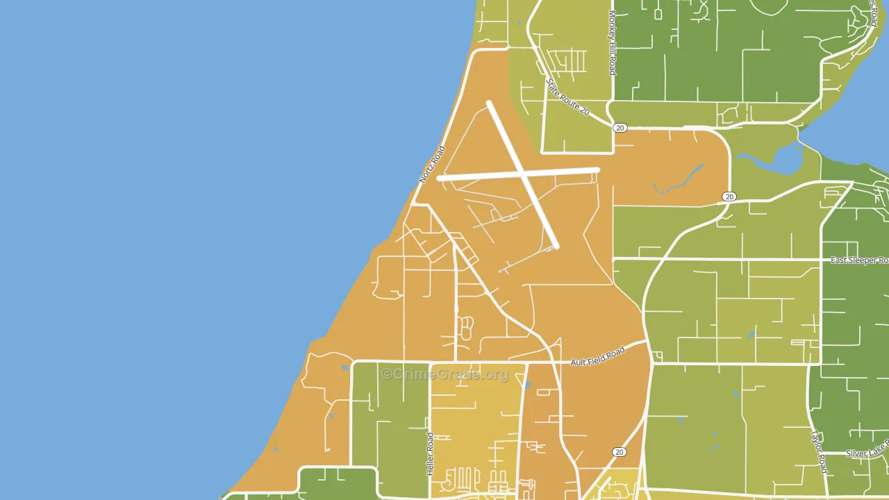 98278, WA Map of Vehicle Theft Rates
