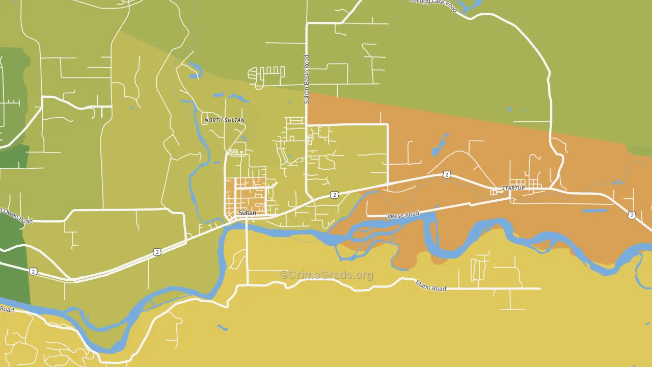 98294, WA Map of Vehicle Theft Rates