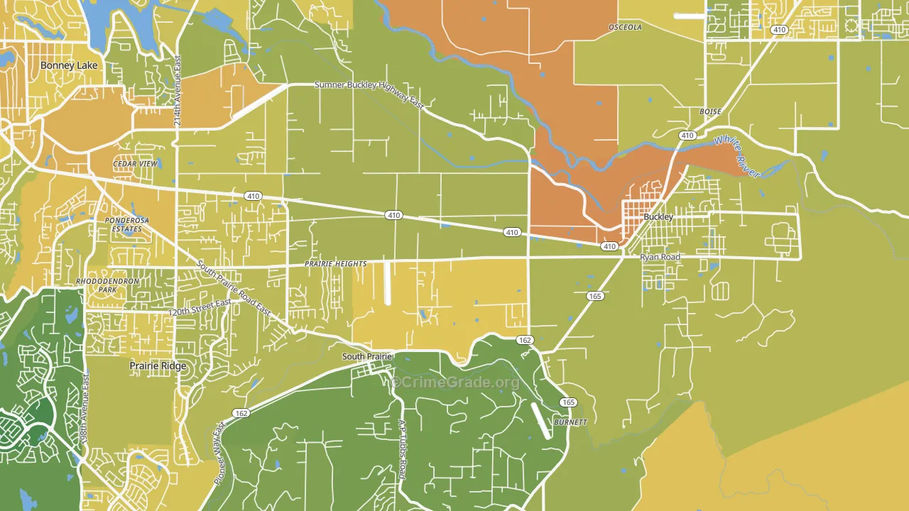 98321, WA Map of Vehicle Theft Rates