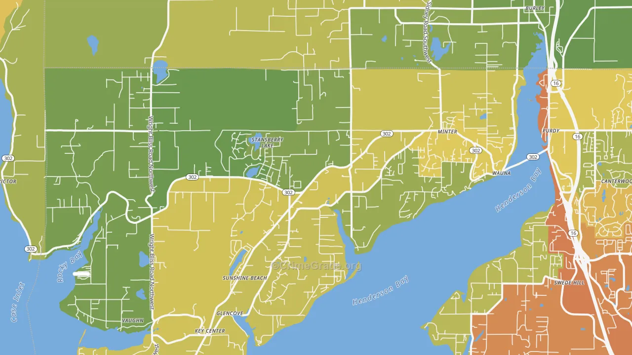 98329, WA Map of Vehicle Theft Rates