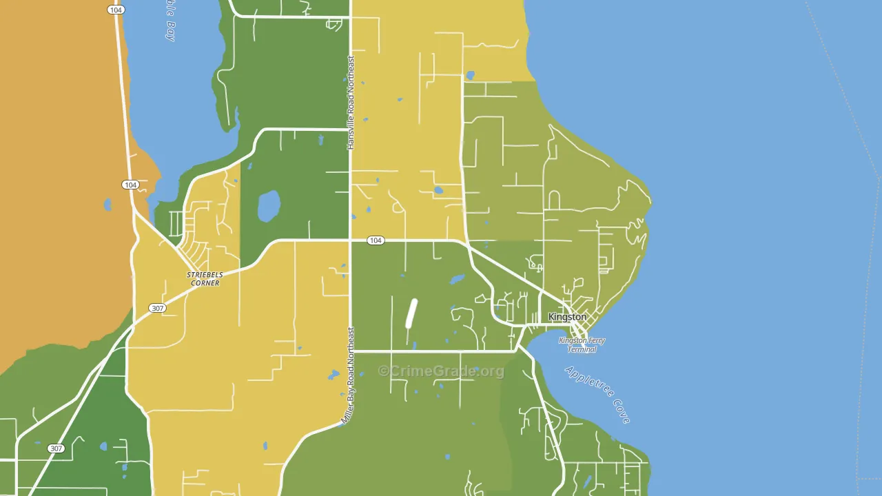 98346, WA Map of Vehicle Theft Rates