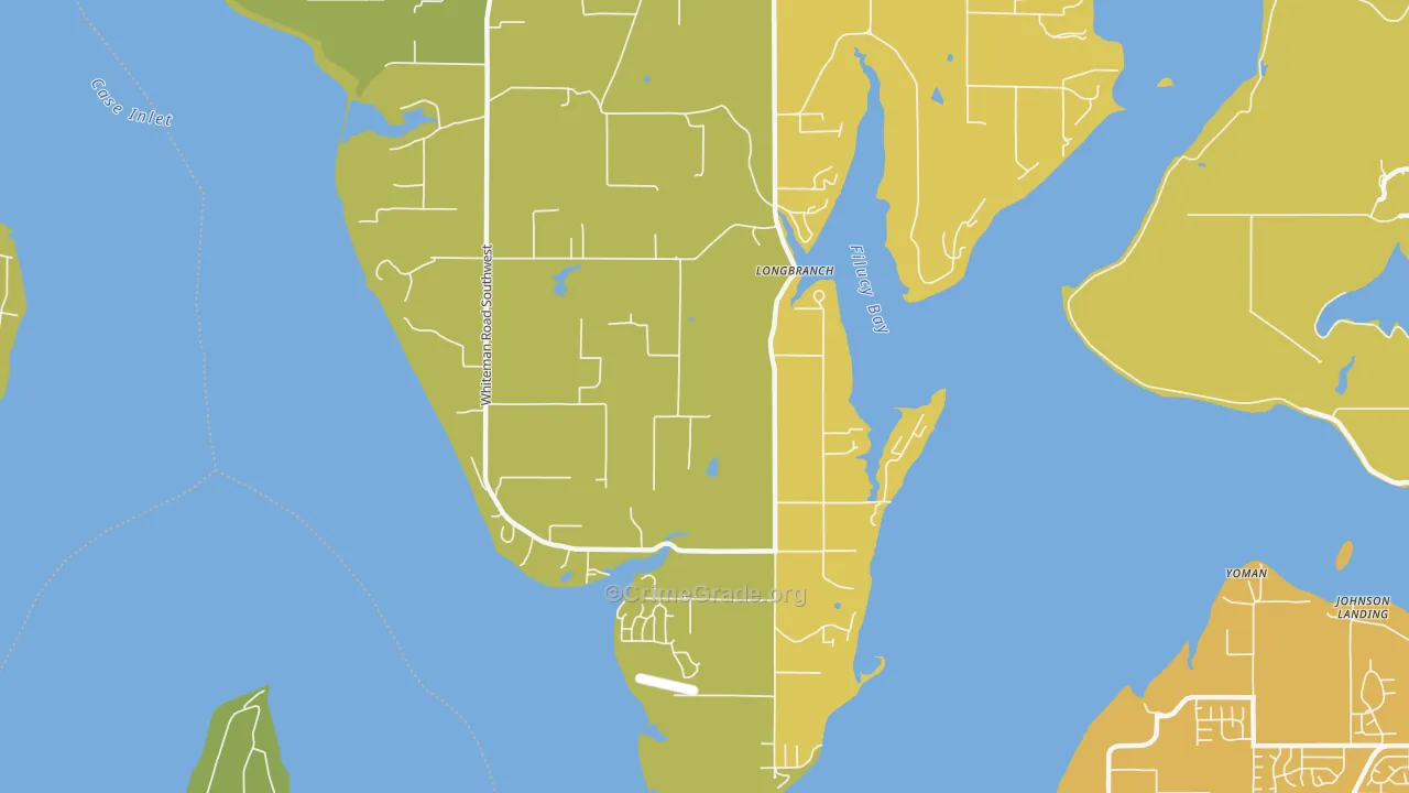 98351, WA Map of Vehicle Theft Rates