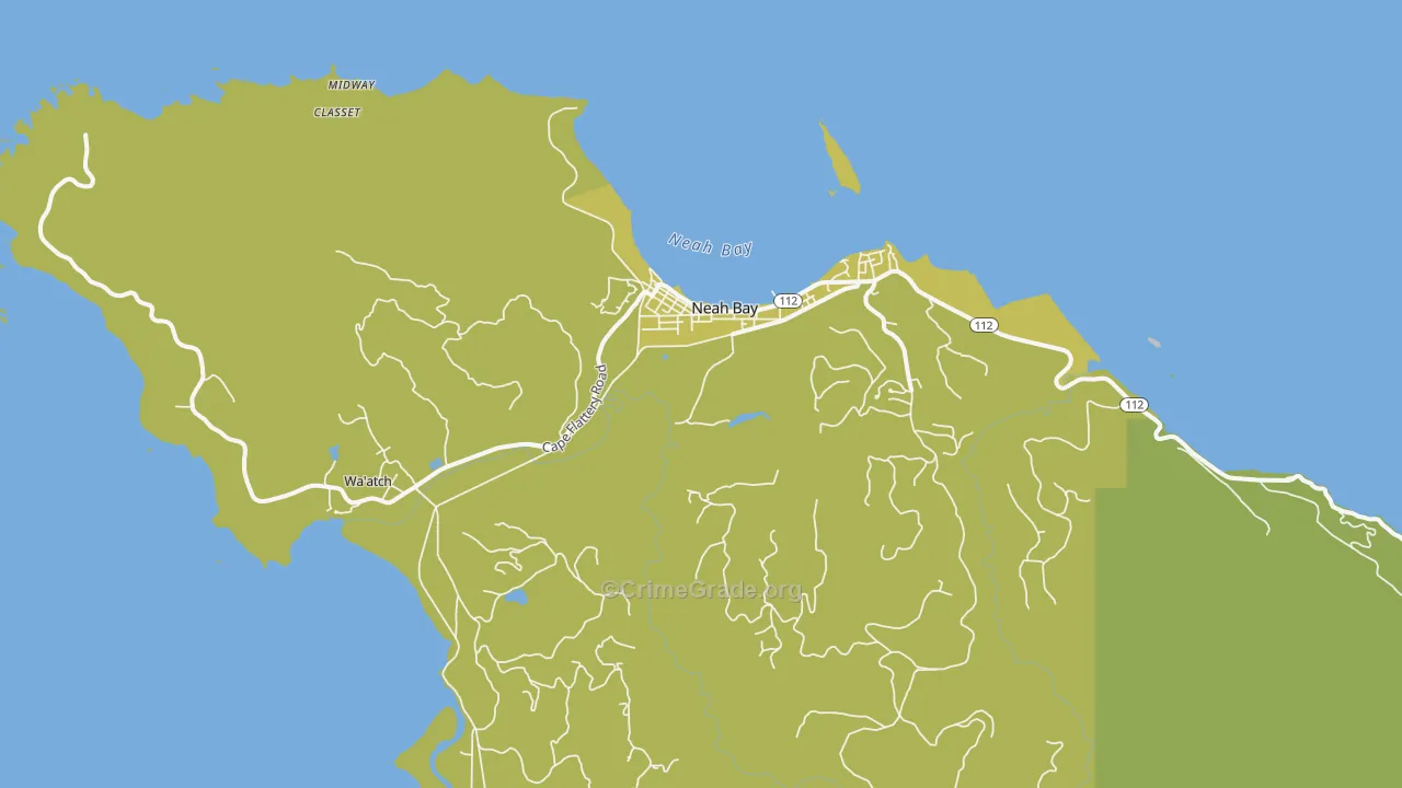 98357, WA Map of Vehicle Theft Rates