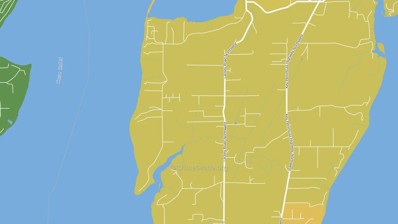 98394, WA Map of Vehicle Theft Rates