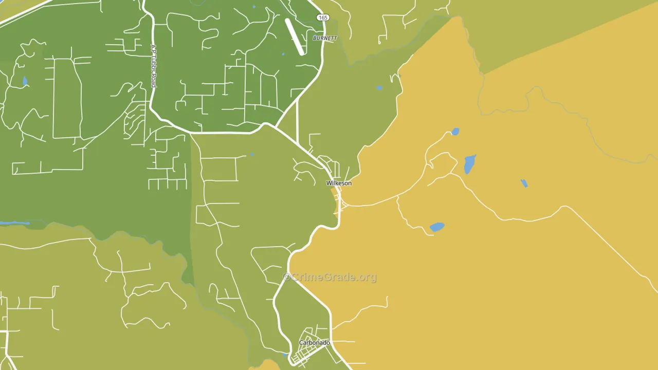 98396, WA Map of Vehicle Theft Rates