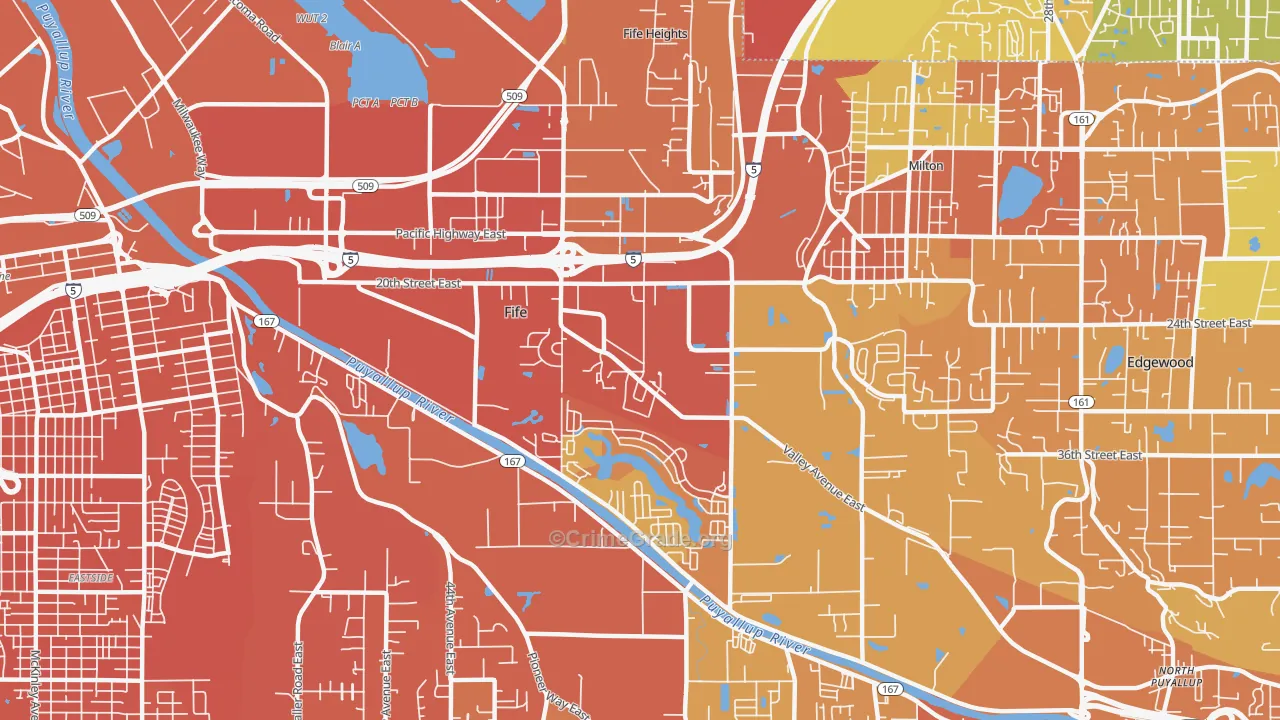 98424, WA Map of Vehicle Theft Rates