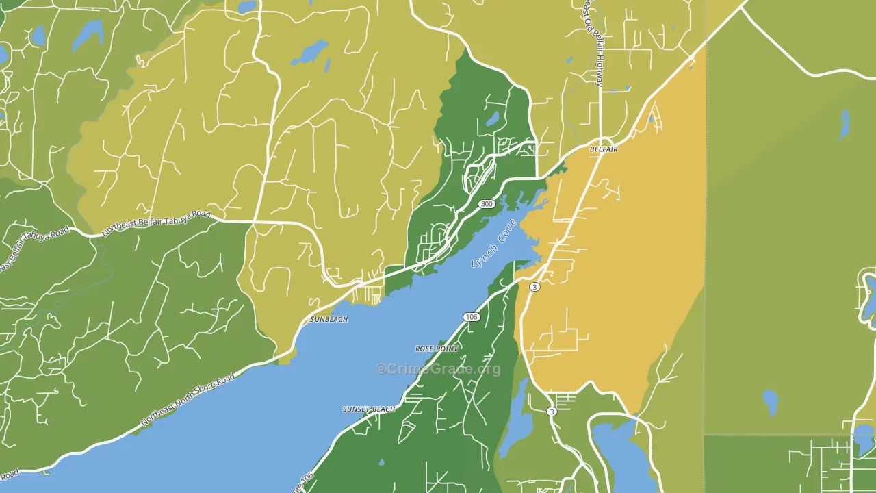 98528, WA Map of Vehicle Theft Rates