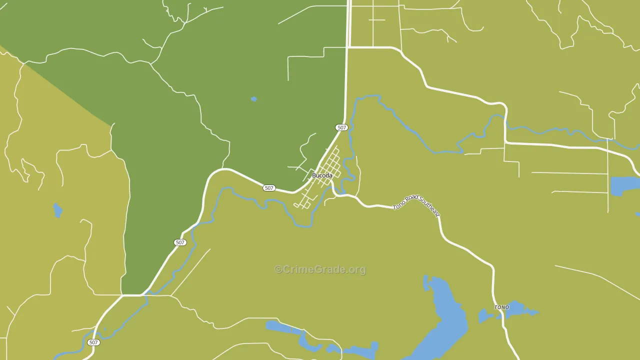 98530, WA Map of Vehicle Theft Rates