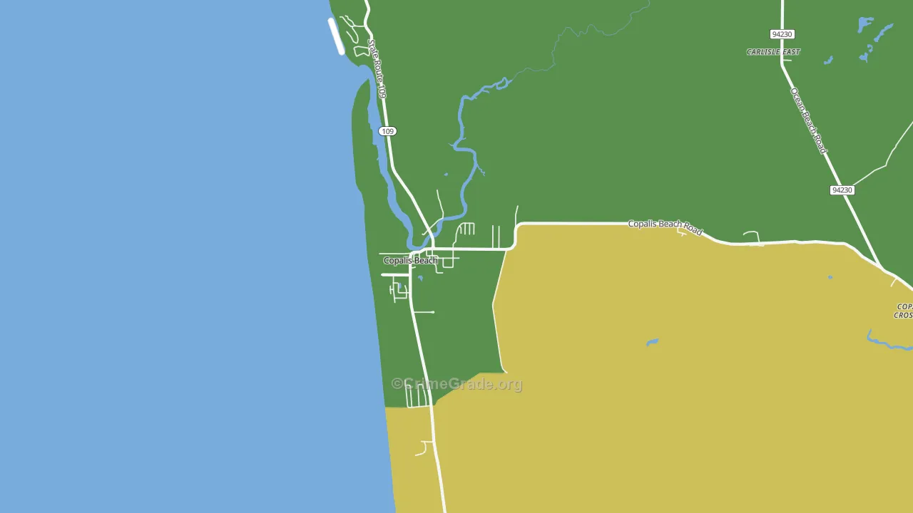 98535, WA Map of Vehicle Theft Rates