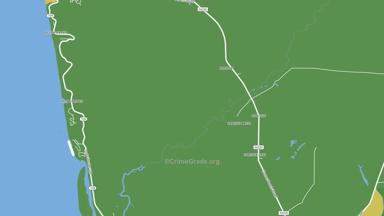 98536, WA Map of Vehicle Theft Rates