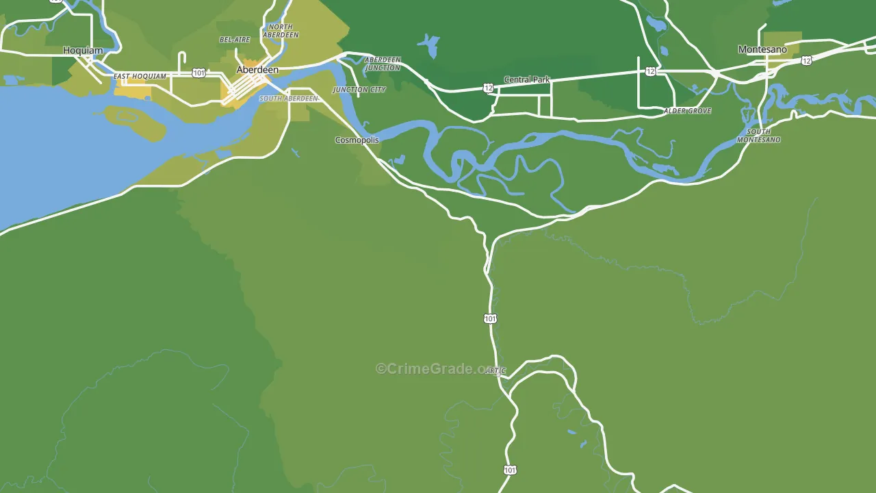 98537, WA Map of Vehicle Theft Rates