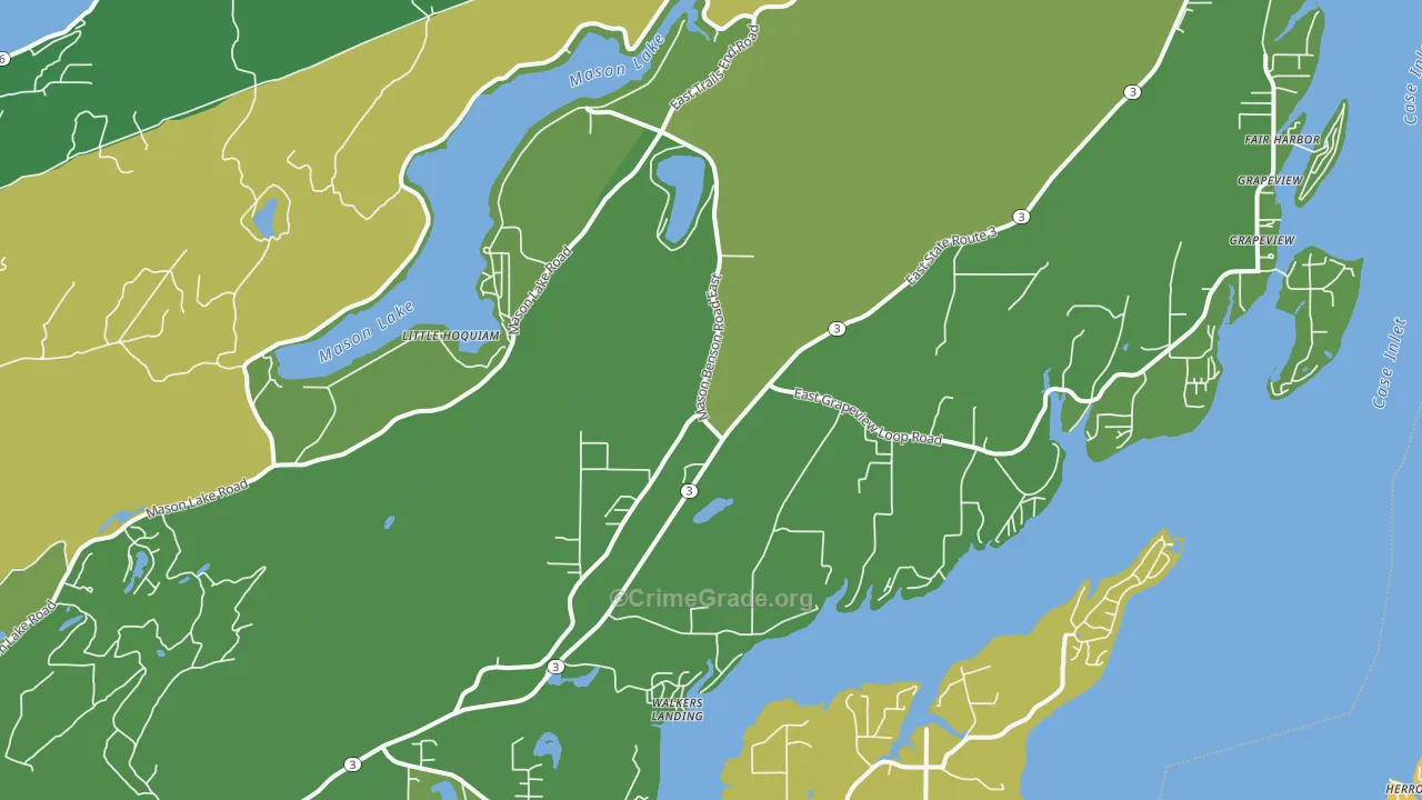 98546, WA Map of Vehicle Theft Rates